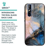 Marble Ink Abstract Glass Case for Vivo V15 Pro