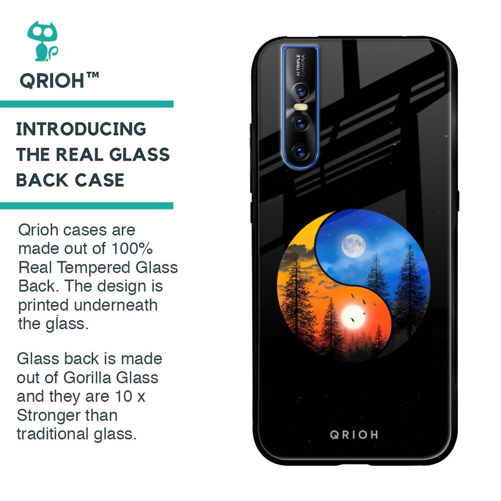 Yin Yang Balance Glass Case for Vivo V15 Pro