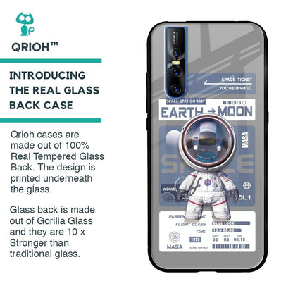 Space Flight Pass Glass Case for Vivo V15 Pro