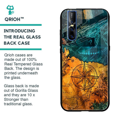 Architecture Map Glass Case for Vivo V15 Pro