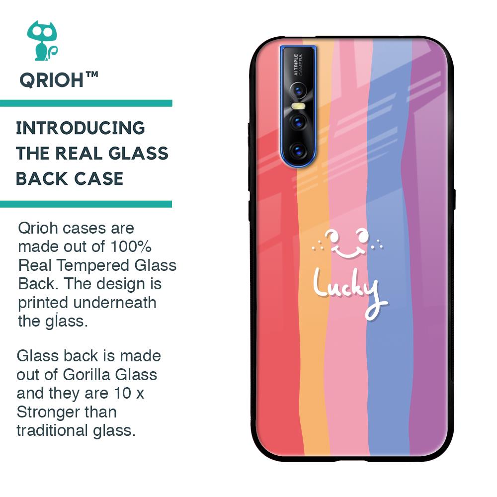 Lucky Abstract Glass Case for Vivo V15 Pro