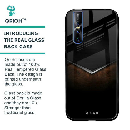 Dark Walnut Glass Case for Vivo V15 Pro