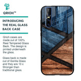 Wooden Tiles Glass Case for Vivo V15 Pro