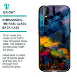 Multicolor Oil Painting Glass Case for Vivo V15 Pro