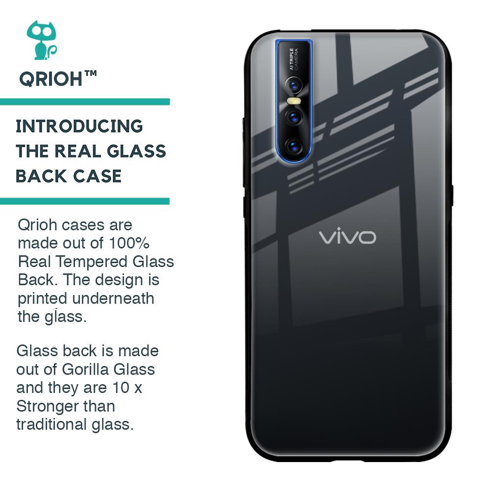 Stone Grey Glass Case For Vivo V15 Pro