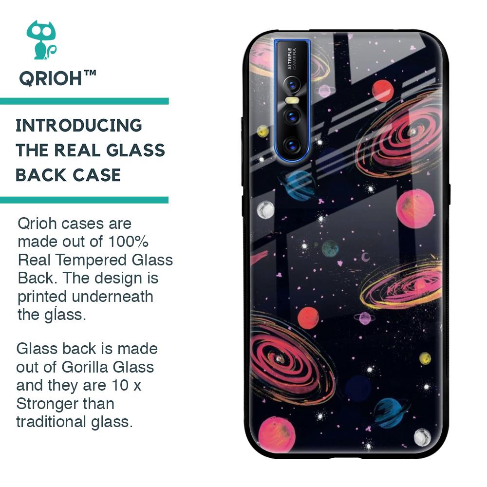 Galaxy In Dream Glass Case For Vivo V15 Pro