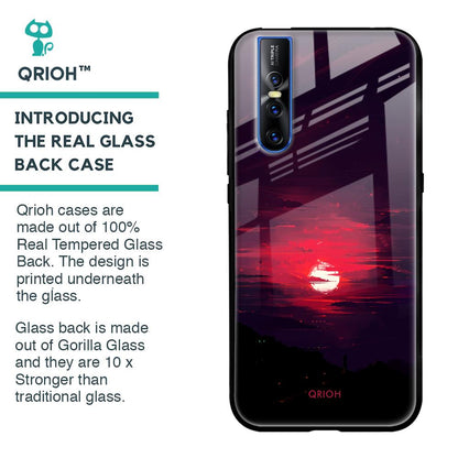 Morning Red Sky Glass Case For Vivo V15 Pro