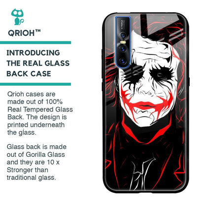 Life In Dark Glass Case For Vivo V15 Pro