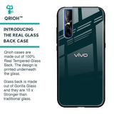 Hunter Green Glass Case For Vivo V15 Pro