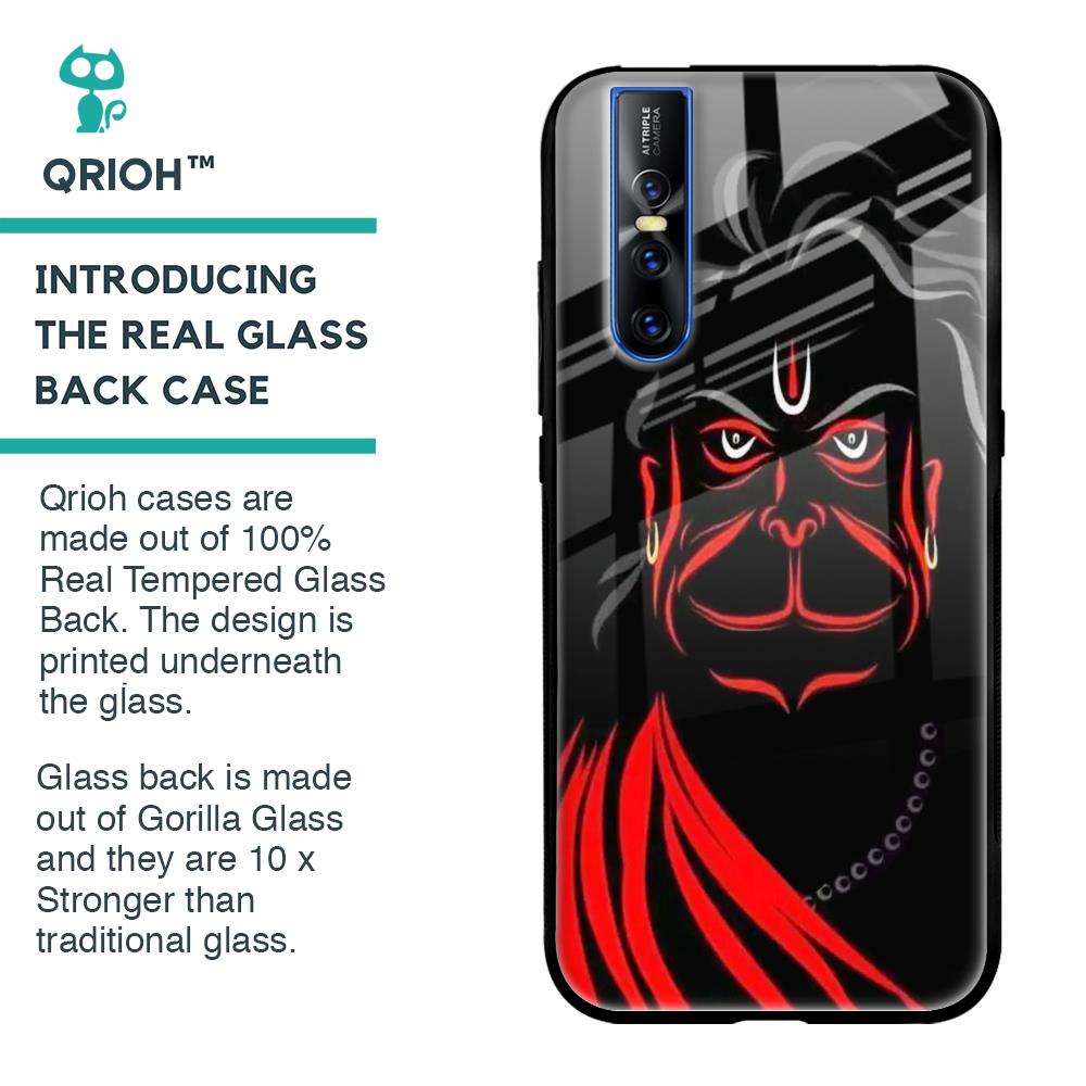 Lord Hanuman Glass Case For Vivo V15 Pro