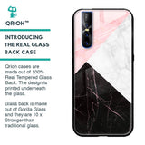Marble Collage Art Glass Case For Vivo V15 Pro