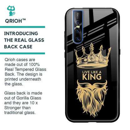King Life Glass Case For Vivo V15 Pro