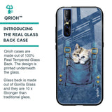 Kitty In Pocket Glass Case For Vivo V15 Pro