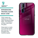 Pink Burst Glass Case for Vivo V15 Pro