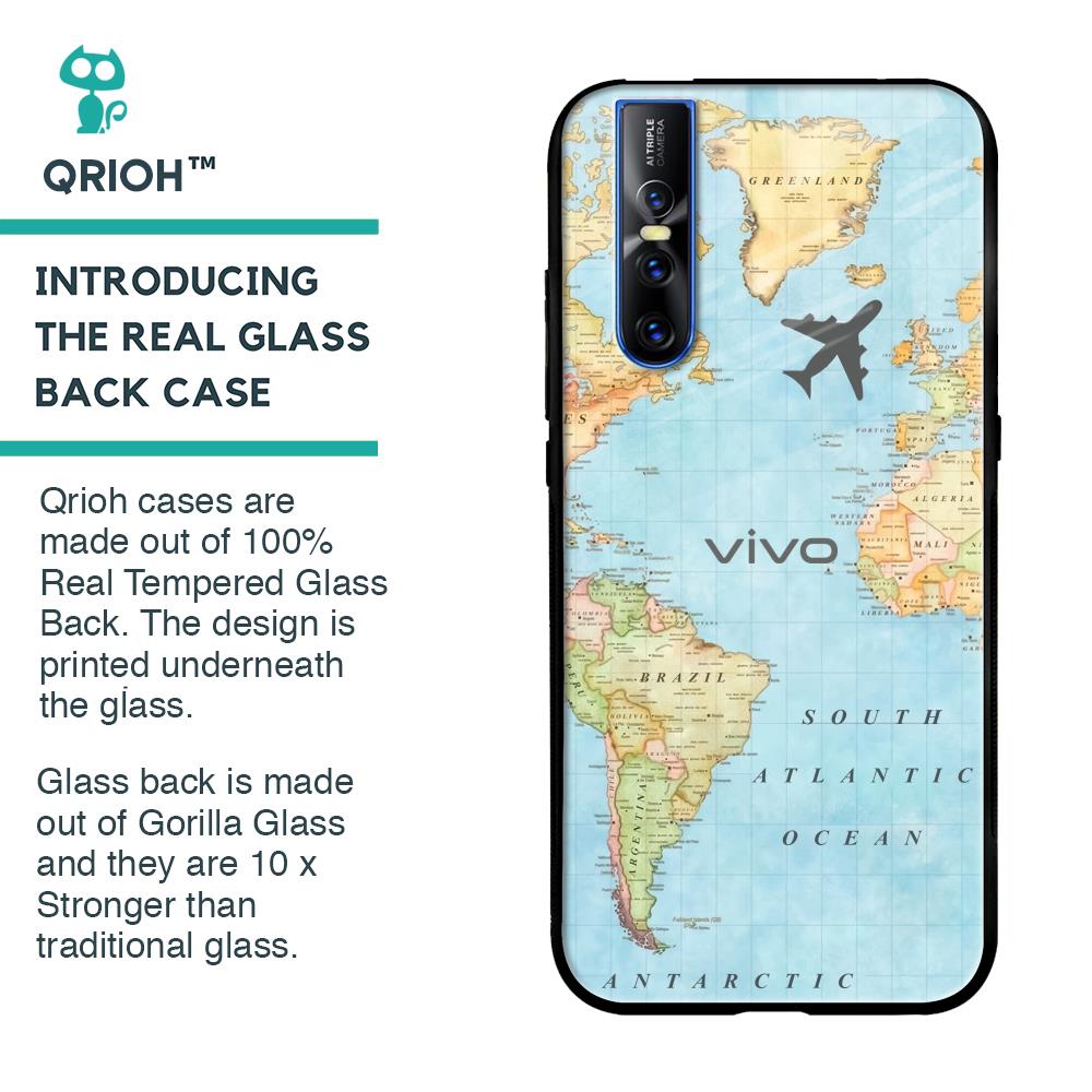 Fly Around The World Glass Case for Vivo V15 Pro
