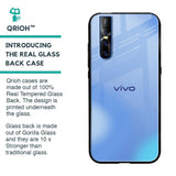 Vibrant Blue Texture Glass Case for Vivo V15 Pro