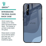 Navy Blue Ombre Glass Case for Vivo V15 Pro