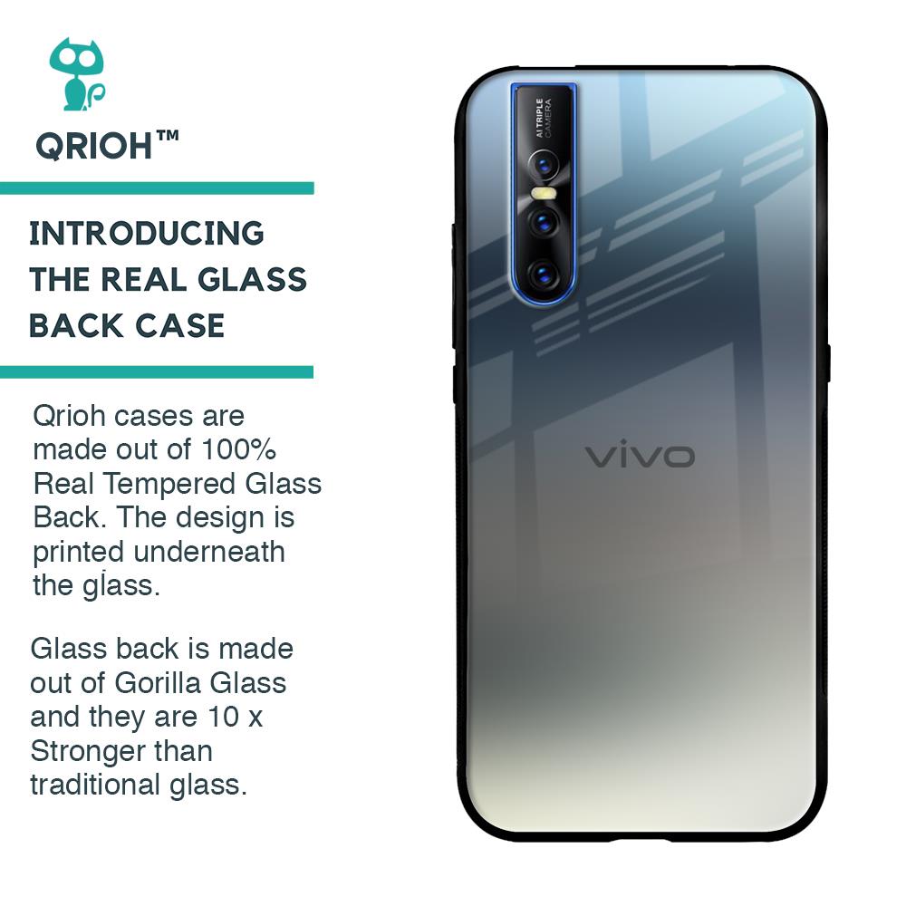 Tricolor Ombre Glass Case for Vivo V15 Pro