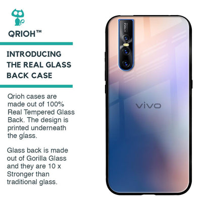 Blue Mauve Gradient Glass Case for Vivo V15 Pro