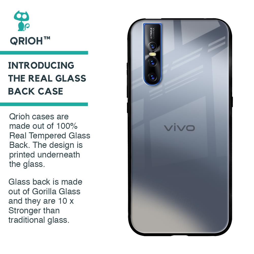 Space Grey Gradient Glass Case for Vivo V15 Pro