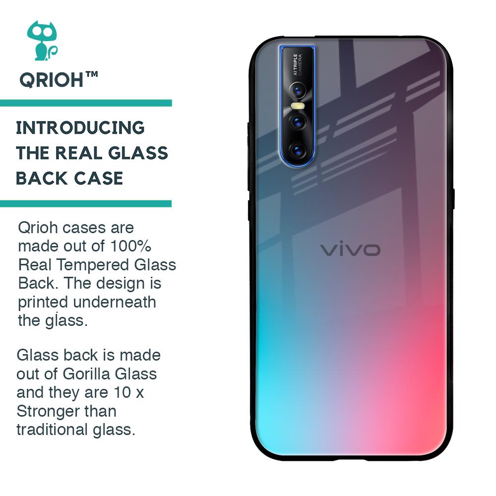 Rainbow Laser Glass Case for Vivo V15 Pro
