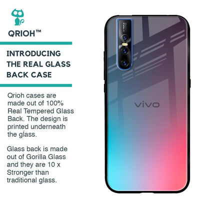 Rainbow Laser Glass Case for Vivo V15 Pro