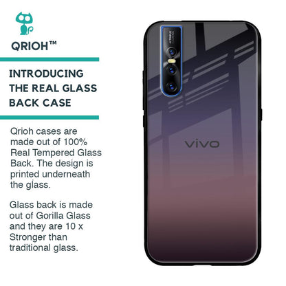 Grey Ombre Glass Case for Vivo V15 Pro