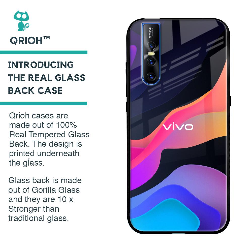 Colorful Fluid Glass Case for Vivo V15 Pro