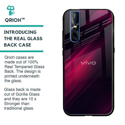 Razor Black Glass Case for Vivo V15 Pro