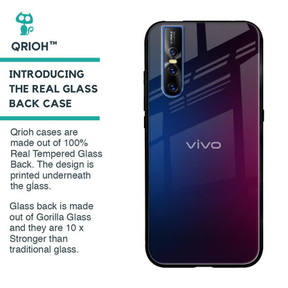 Mix Gradient Shade Glass Case For Vivo V15 Pro