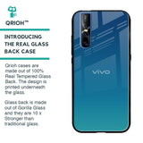 Celestial Blue Glass Case For Vivo V15 Pro