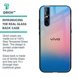 Blue & Pink Ombre Glass case for Vivo V15 Pro
