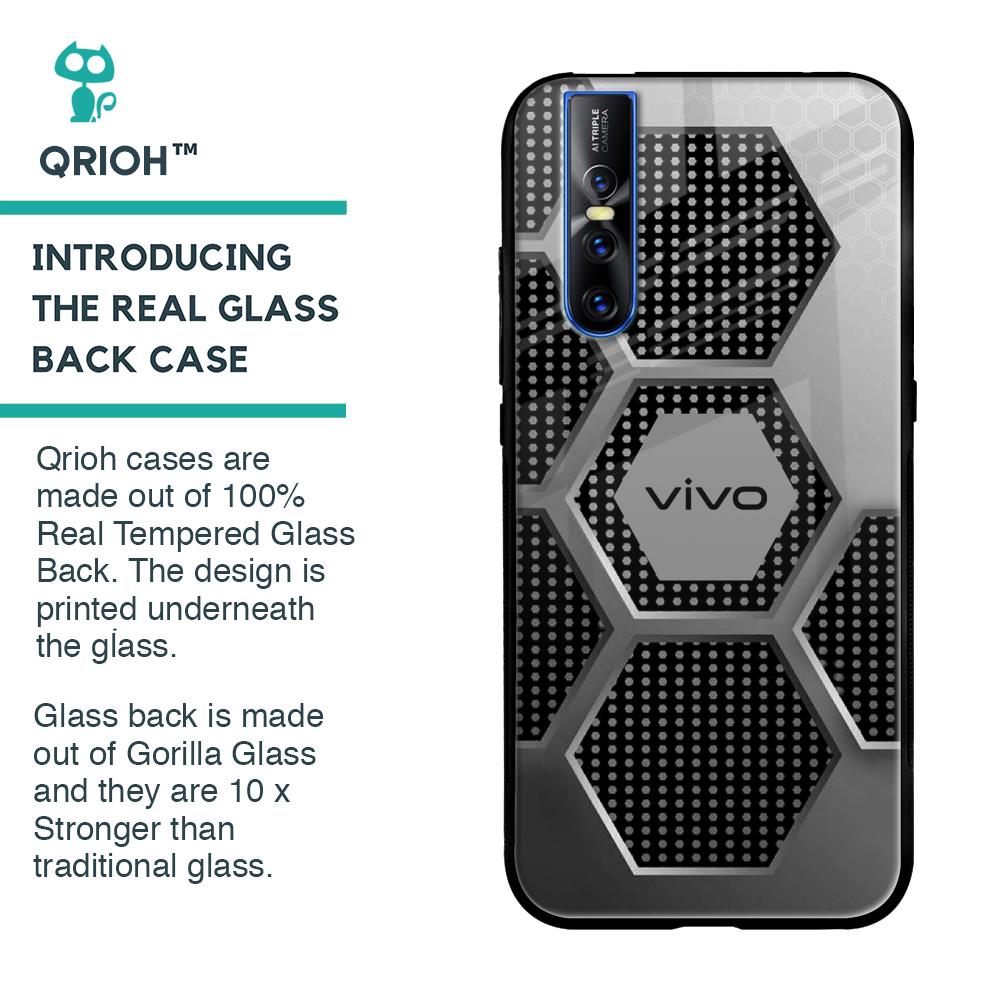 Hexagon Style Glass Case For Vivo V15 Pro