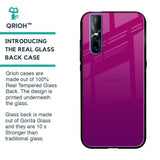 Magenta Gradient Glass Case For Vivo V15 Pro
