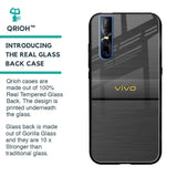 Grey Metallic Glass Case For Vivo V15 Pro