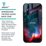 Brush Art Glass Case For Vivo V15 Pro