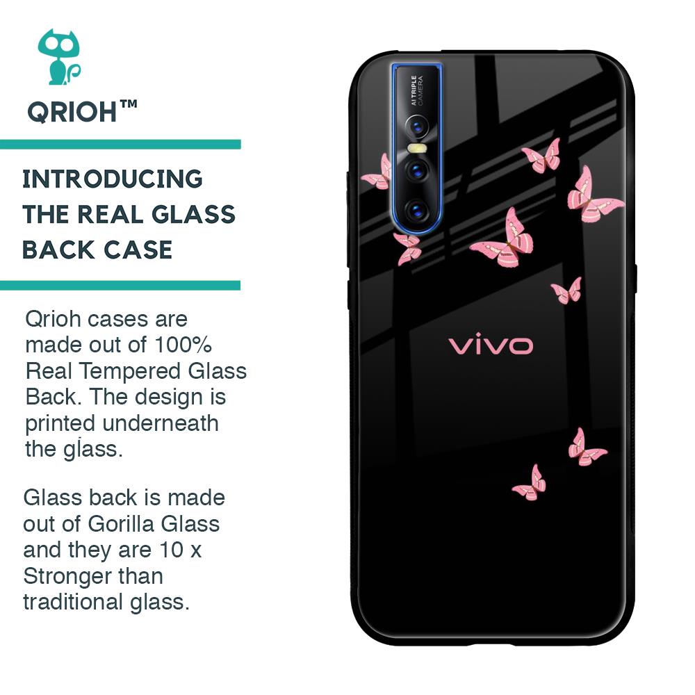 Fly Butterfly Glass Case for Vivo V15 Pro