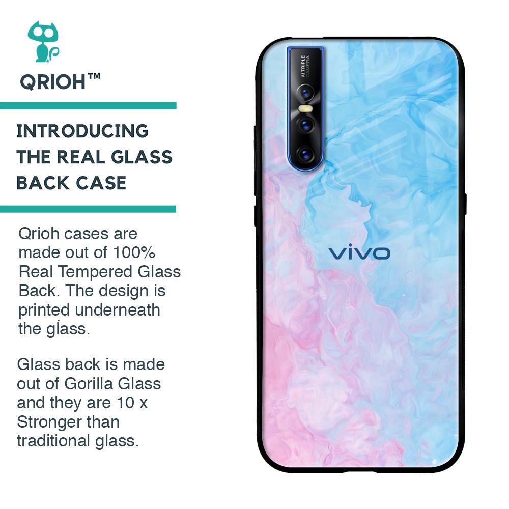 Mixed Watercolor Glass Case for Vivo V15 Pro