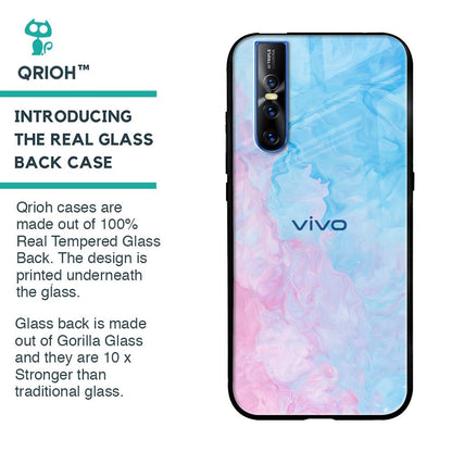 Mixed Watercolor Glass Case for Vivo V15 Pro