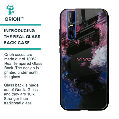 Smudge Brush Glass case for Vivo V15 Pro