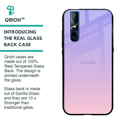Lavender Gradient Glass Case for Vivo V15 Pro