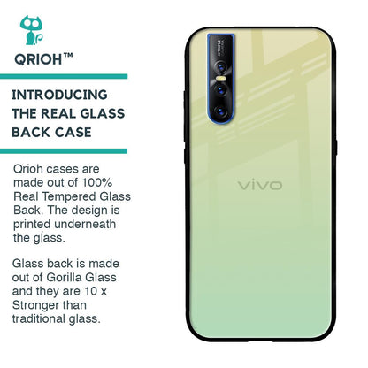 Mint Green Gradient Glass Case for Vivo V15 Pro