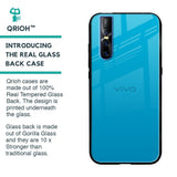 Blue Aqua Glass Case for Vivo V15 Pro