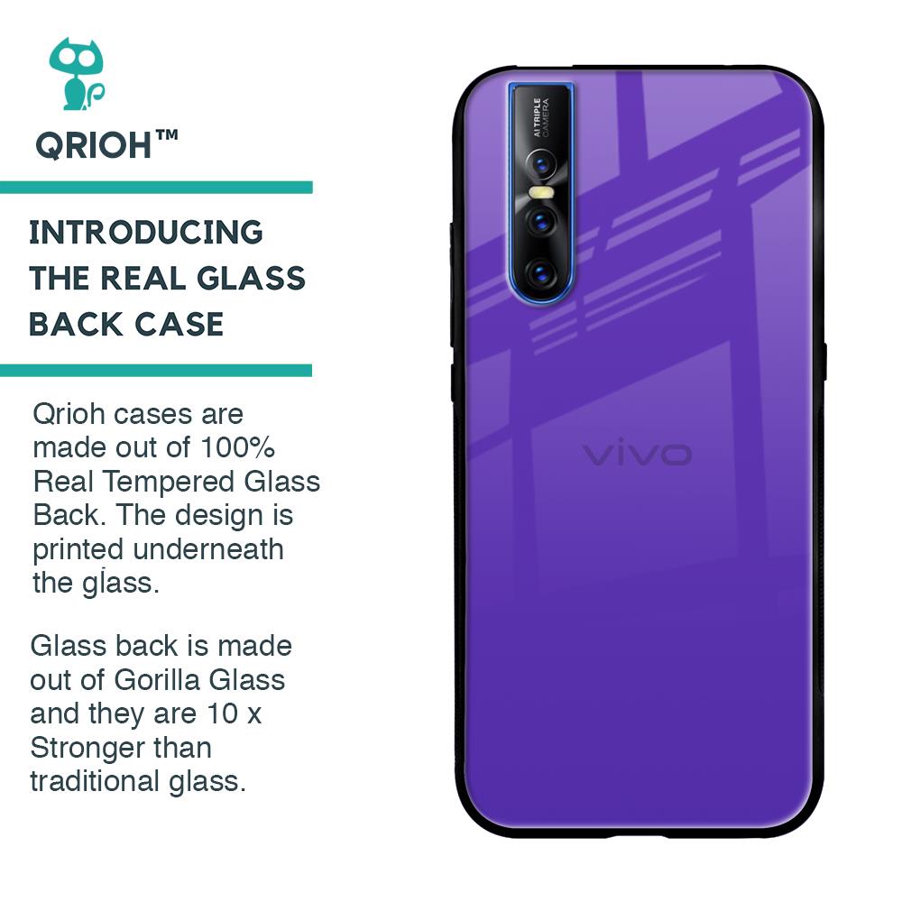 Amethyst Purple Glass Case for Vivo V15 Pro