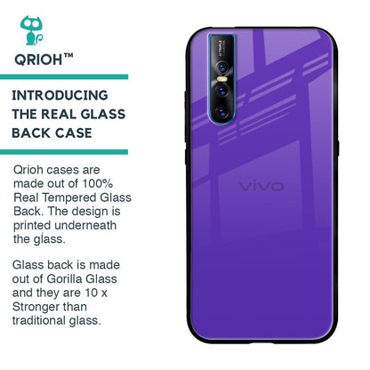 Amethyst Purple Glass Case for Vivo V15 Pro