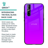 Purple Pink Glass Case for Vivo V15 Pro