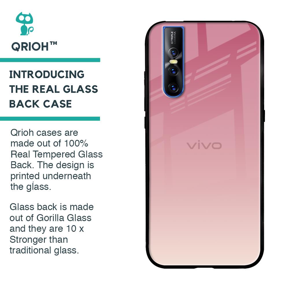 Blooming Pink Glass Case for Vivo V15 Pro