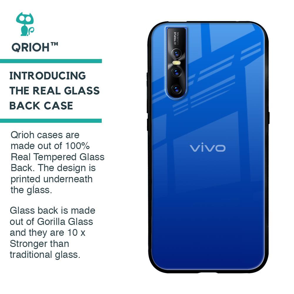 Egyptian Blue Glass Case for Vivo V15 Pro