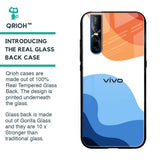 Wavy Color Pattern Glass Case for Vivo V15 Pro