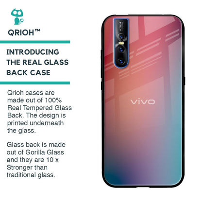 Dusty Multi Gradient Glass Case for Vivo V15 Pro